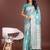 sea green linen cotton with jacquard work and zari weaving saree with blouse