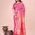pink lichi art silk with jacquard work and zari weaving saree with blouse