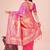 pink lichi art silk with jacquard work and zari weaving saree with blouse