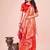red lichi art silk with jacquard work and zari weaving saree with blouse