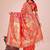 red lichi art silk with jacquard work and zari weaving saree with blouse