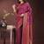 purple art silk fabric with jacquard work and zari weaving saree with blouse