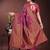 purple art silk fabric with jacquard work and zari weaving saree with blouse