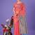 pink linen cotton with jacquard work and zari weaving saree with blouse