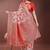 red linen cotton with jacquard work and zari weaving saree with blouse