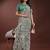 green linen cotton with jacquard work and zari weaving saree with blouse