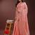 peach cotton with with jacquard work and zari weaving saree with blouse