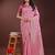 pink cotton with with jacquard work and zari weaving saree with blouse
