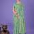 green cotton with with jacquard work and zari weaving saree with blouse