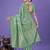 green cotton with with jacquard work and zari weaving saree with blouse