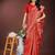 red art silk fabric with jacquard work and zari weaving saree with blouse