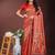 red art silk fabric with jacquard work and zari weaving saree with blouse
