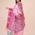 light pink lichi art silk with printed and zari weaving saree with blouse
