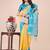 yellow lichi art silk with printed and zari weaving saree with blouse