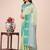 light green lichi art silk with printed and zari weaving saree with blouse