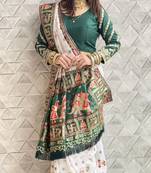 New Designer Heavy Soft Silk Embroidered Women's Saree With Blouse Set