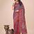 pink cotton fabric with with jacquard work and zari weaving saree with blouse
