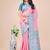 pink lichi art silk with printed and zari weaving saree with blouse