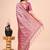 pink cotton fabric with with jacquard work and zari weaving saree with blouse