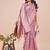 purple linen cotton with jacquard work and zari weaving saree with blouse