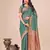 green linen cotton with jacquard work and zari weaving saree with blouse