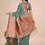 green linen cotton with jacquard work and zari weaving saree with blouse