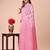 pink cotton fabric with with jacquard work and zari weaving saree with blouse