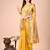 yellow linen cotton with jacquard work and zari weaving saree with blouse