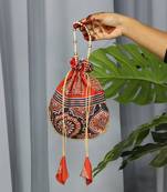 Orange pearl handle designer batwa