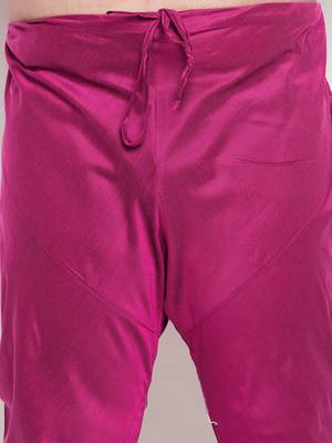 frusia pink viscose blend jacket kurta pyjama set 5