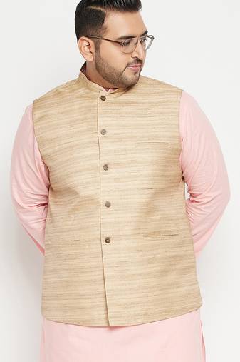 Beige nehru jacket