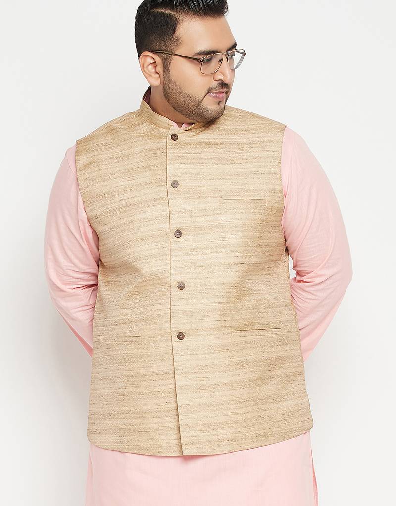 Beige nehru jacket