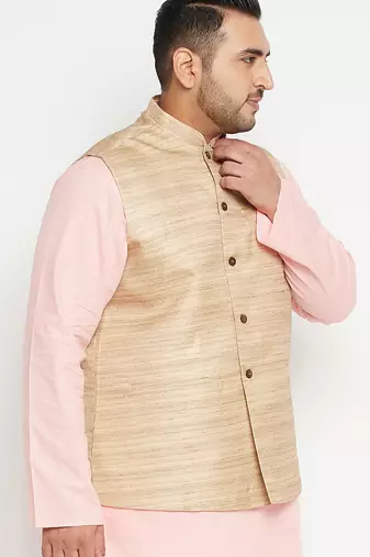 Beige nehru jacket