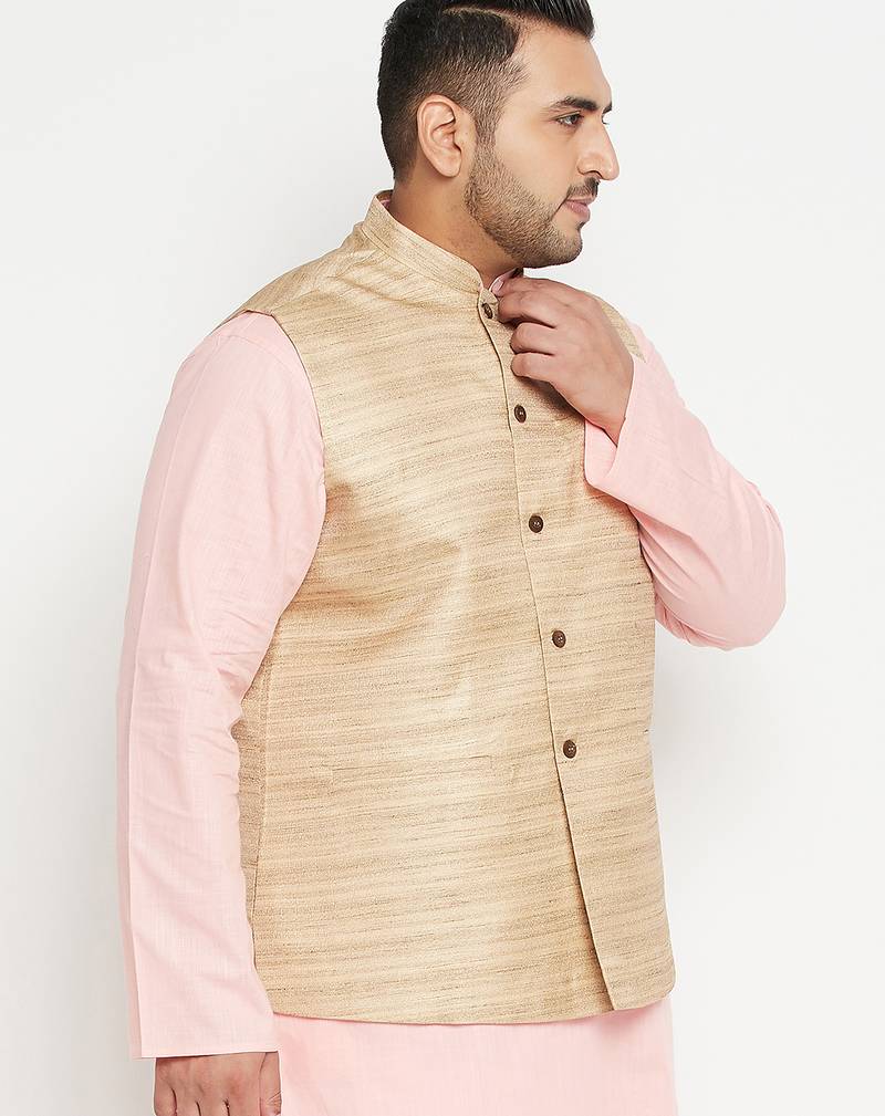 Beige nehru jacket