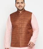 coffee brown nehru jacket