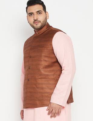 coffee brown nehru jacket 2