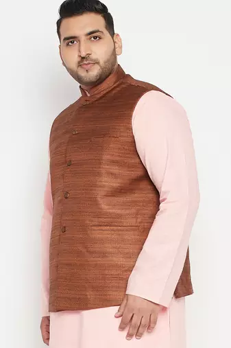 coffee brown nehru jacket
