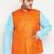 orange nehru jacket