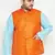orange nehru jacket