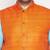 orange nehru jacket