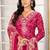 Pink digital print with embroidery riyon salwar kameez with two pocket