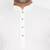 white, coffee brown and white cotton blend jacket kurta pyjama set