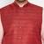 pink, maroon and white cotton blend jacket kurta pyjama set