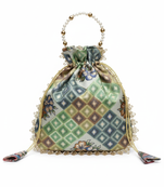 Pista  weaving with prints work  designer batwa