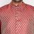 maroon and rose gold silk blend jacket kurta dhoti set
