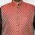 maroon and black silk blend jacket kurta dhoti set