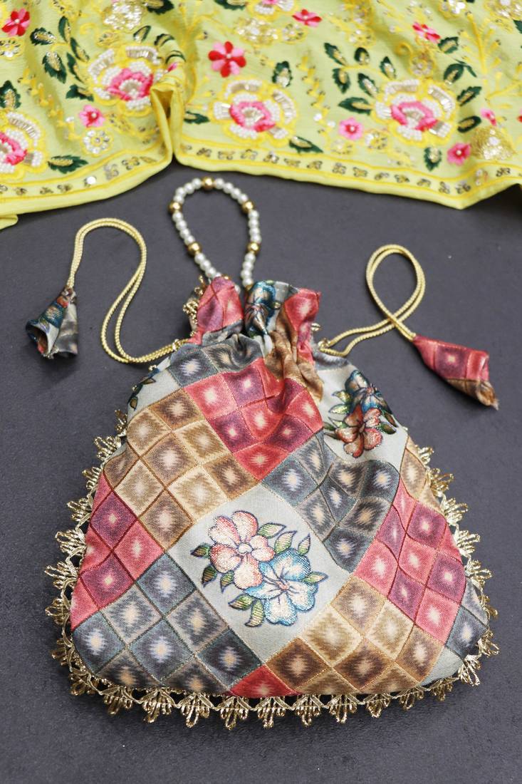 Gajri  weaving with prints work  designer batwa