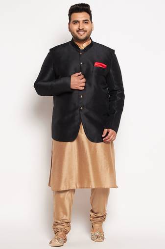 rose gold viscose blend ethnic combo set