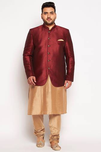 rose gold viscose blend ethnic combo set