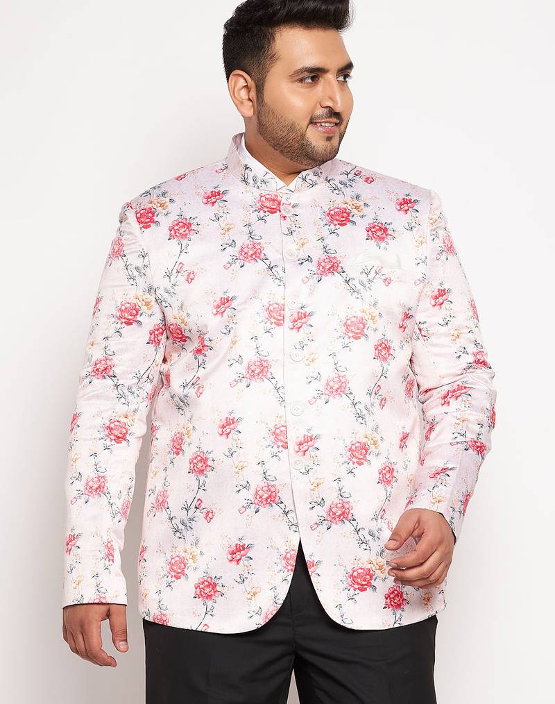 pink printed jodhpuri
